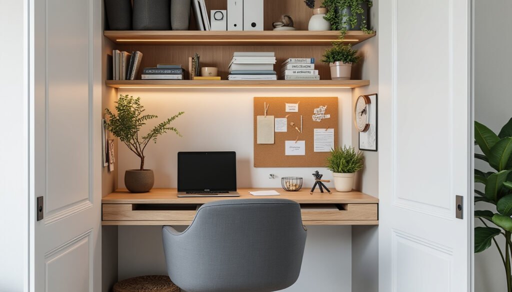 découvrez nos astuces et conseils pratiques pour transformer un placard en un bureau fonctionnel. optimisez l’espace, gagnez en organisation et créez un coin de travail agréable et efficace chez vous.