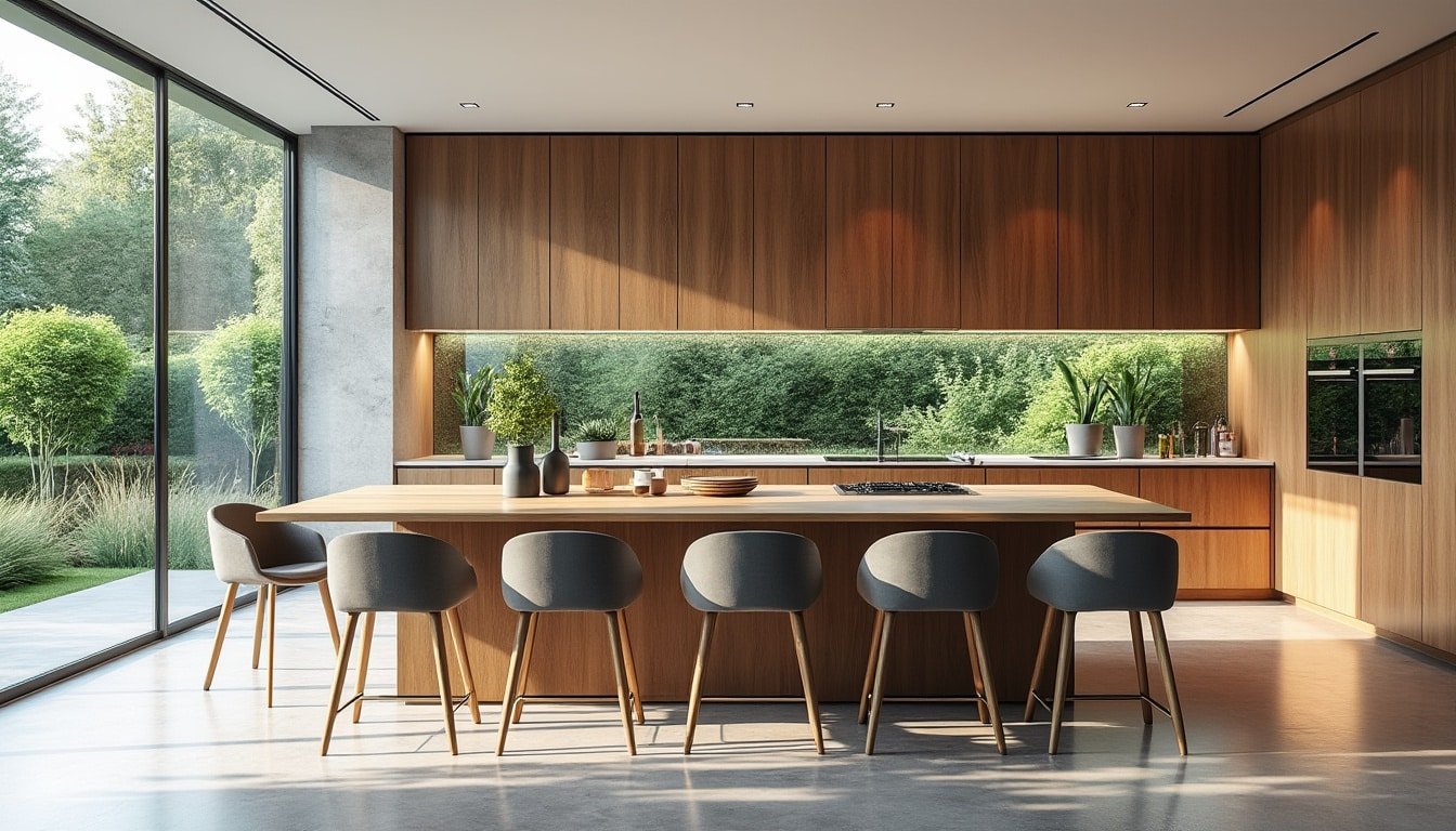 découvrez des idées et conseils pour aménager une cuisine avec îlot central et table intégrée. optimisez l'espace, alliez convivialité et fonctionnalité pour une cuisine moderne et pratique.