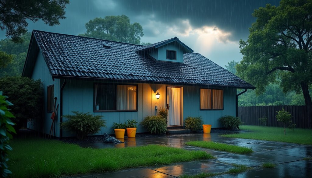 découvrez comment réagir face à une fuite de toiture lors de fortes pluies et protégez efficacement votre maison avec nos solutions et conseils pratiques pour prévenir les infiltrations d'eau.