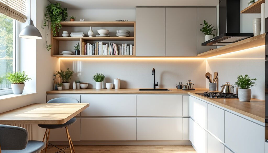 découvrez des conseils ingénieux pour optimiser chaque recoin de votre petite cuisine. maximisez l’espace disponible grâce à des astuces pratiques et créatives d’aménagement, pour un coin repas à la fois fonctionnel et convivial !