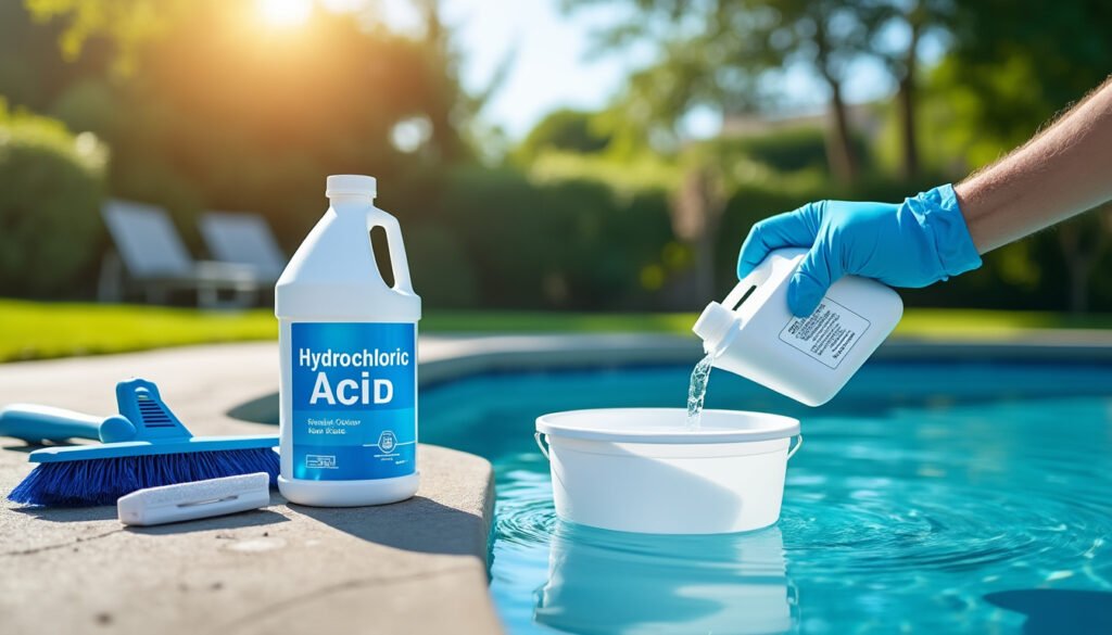 découvrez comment utiliser l’acide chlorhydrique pour l’entretien de votre piscine : conseils d’utilisation, précautions de sécurité, dosage et astuces pour un nettoyage efficace sans risques.