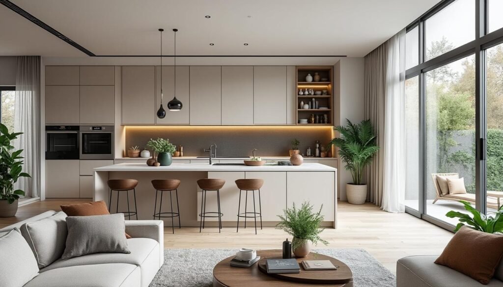découvrez nos idées et astuces pour aménager une cuisine ouverte sur salon en 2025. optimisez votre espace, gagnez en convivialité et créez un intérieur moderne et fonctionnel !
