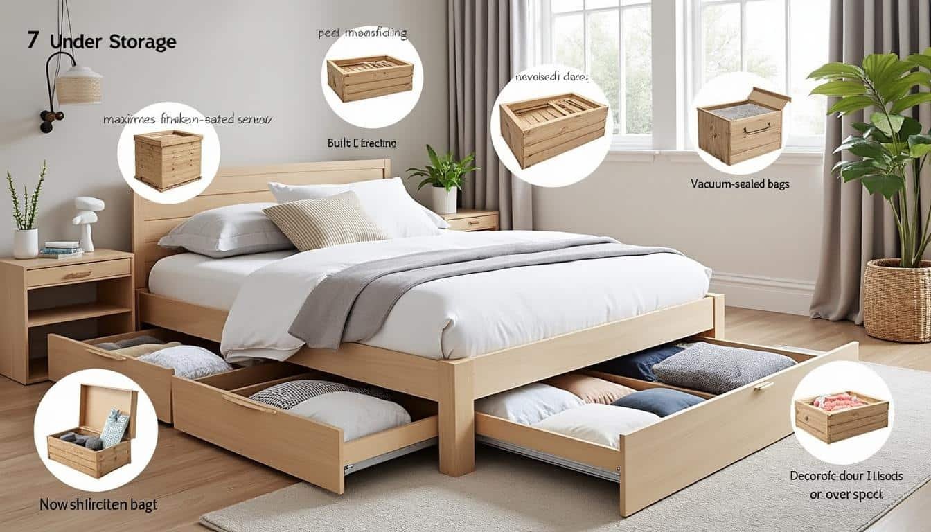 découvrez 7 idées astucieuses de rangement sous le lit pour optimiser l’espace de votre chambre et gagner de la place facilement. profitez de solutions pratiques et discrètes pour mieux organiser votre intérieur.
