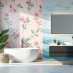 dĂ©couvrez nos conseils pour choisir le papier peint idĂ©al dans votre salle de bain. astuces, critĂšres et idĂ©es dĂ©co pour un revĂȘtement adaptĂ© aux piĂšces humides, pratique et tendance !