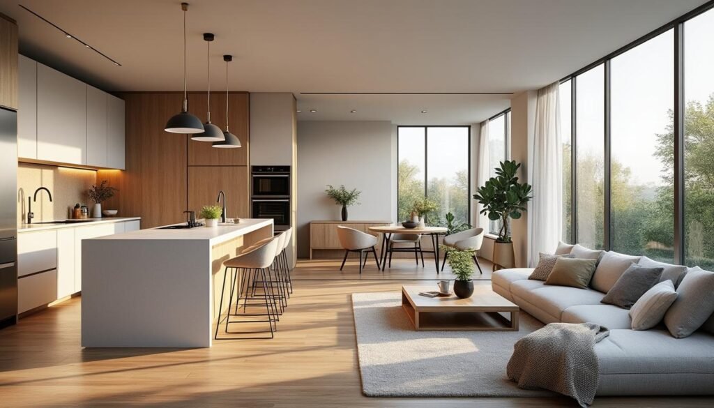 découvrez nos conseils et astuces pour aménager une cuisine ouverte sur le salon en 2025, alliant convivialité, fonctionnalité et design moderne pour un espace de vie harmonieux.