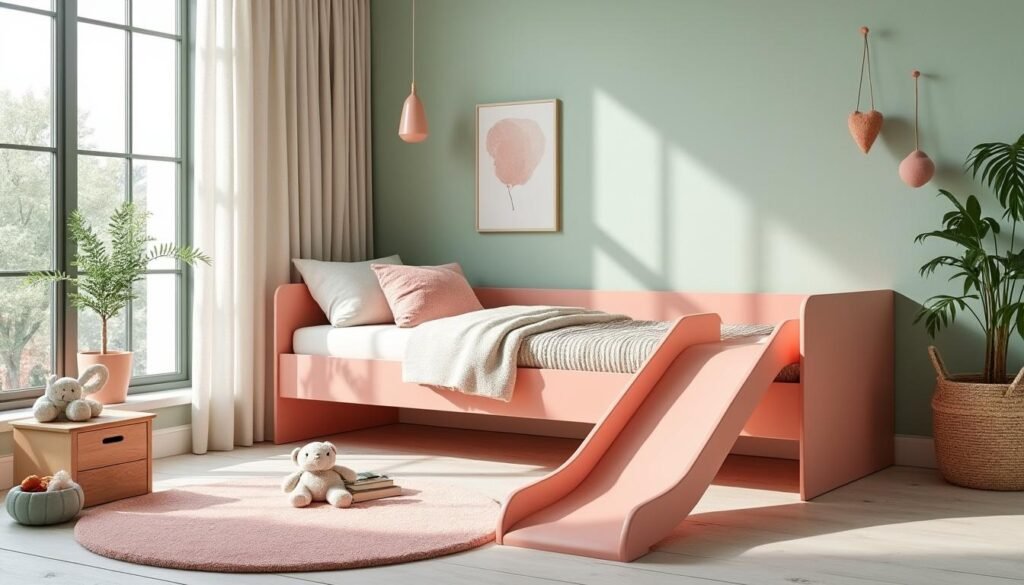 découvrez le lit toboggan, le mobilier parfait alliant jeu et fonctionnalité pour une chambre d'enfant moderne et tendance. offrez à vos enfants un espace ludique et pratique où ils peuvent dormir et s'amuser en toute sécurité.