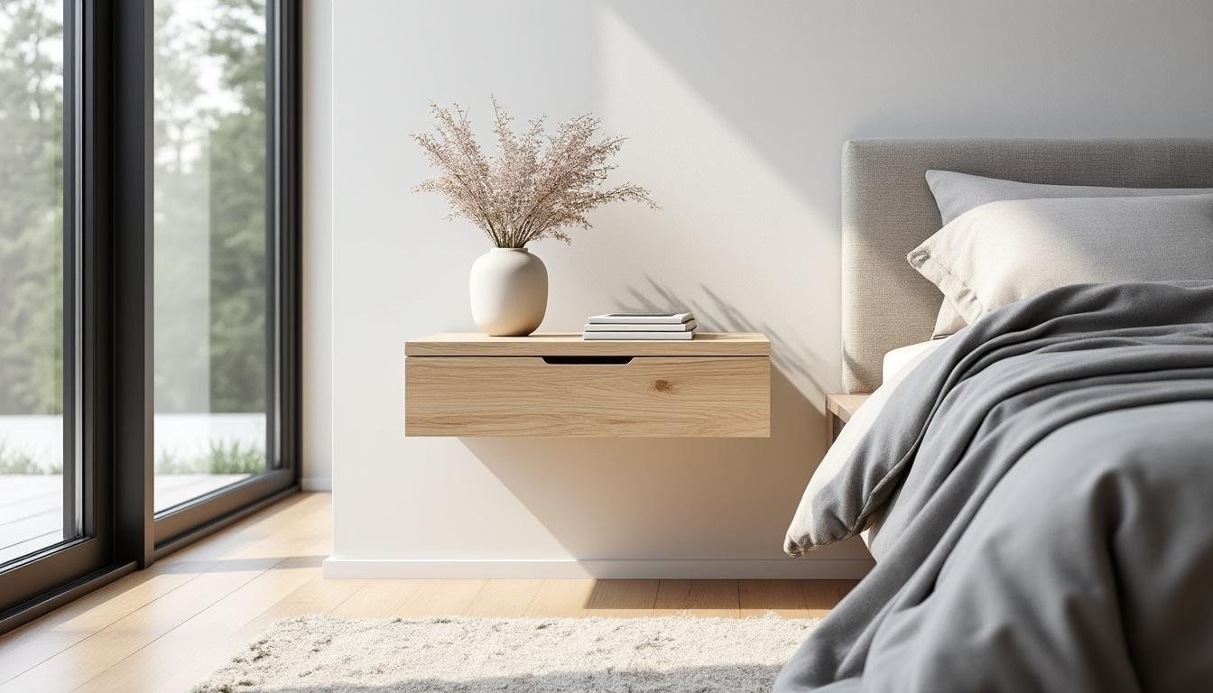 découvrez comment une table de chevet suspendue peut transformer votre chambre en optimisant l'espace et en apportant une touche déco moderne et légère.