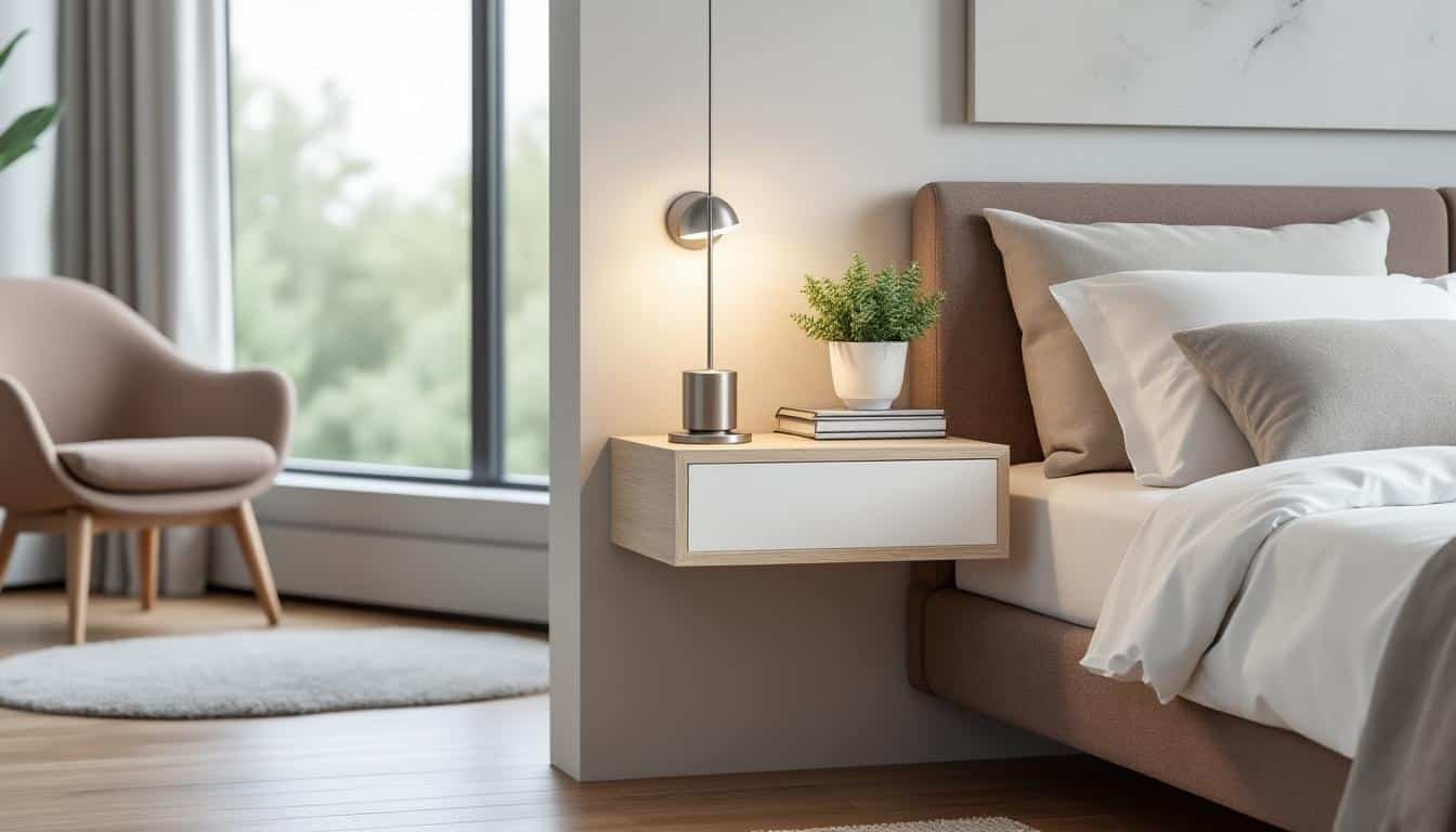 découvrez comment une table de chevet suspendue peut transformer votre chambre en optimisant l'espace et en apportant une touche déco moderne et pratique.