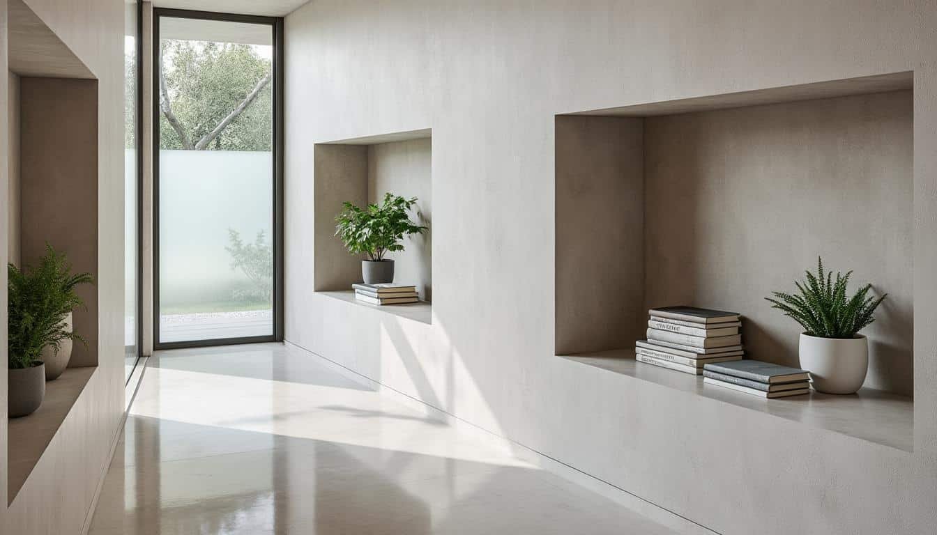 découvrez comment aménager une niche murale dans un couloir pour optimiser l'espace et allier fonctionnalité et esthétique dans votre intérieur.