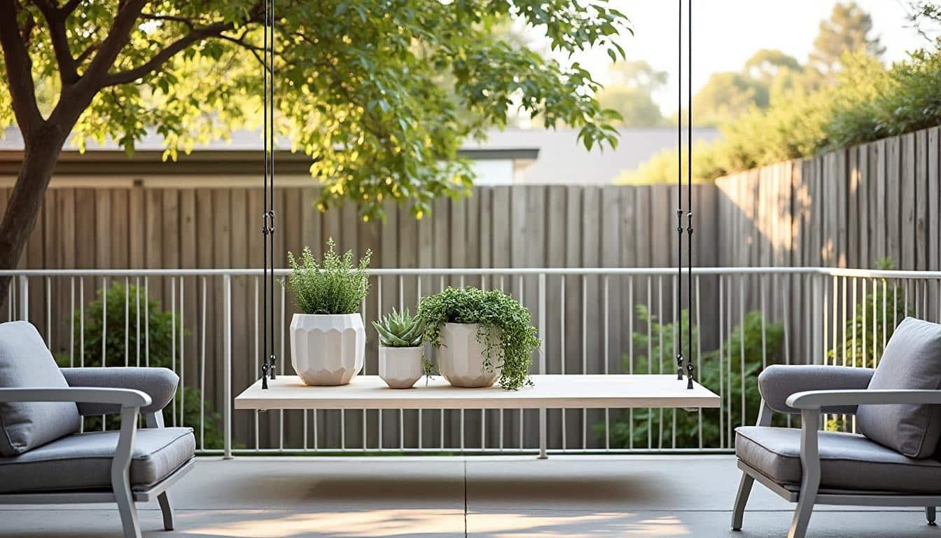 découvrez nos idées pratiques de tables à suspendre pour balcon, idéales pour optimiser votre espace extérieur avec style et gain de place.